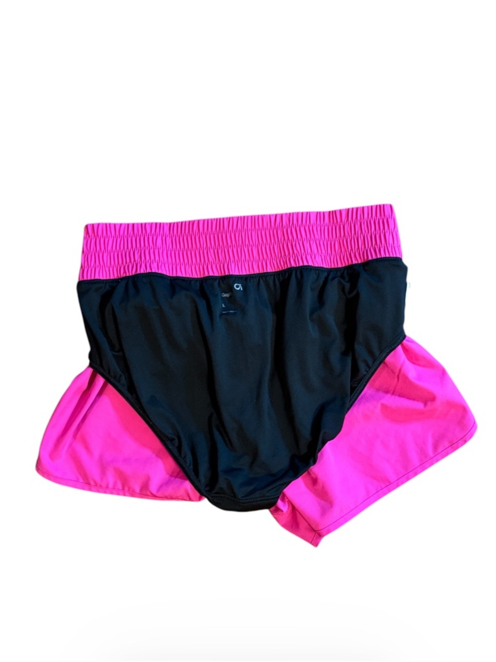 GapFit High Rise Running Shorts Hot Pink Breathable Athletic Barbiecore Large - Picture 7 of 11
